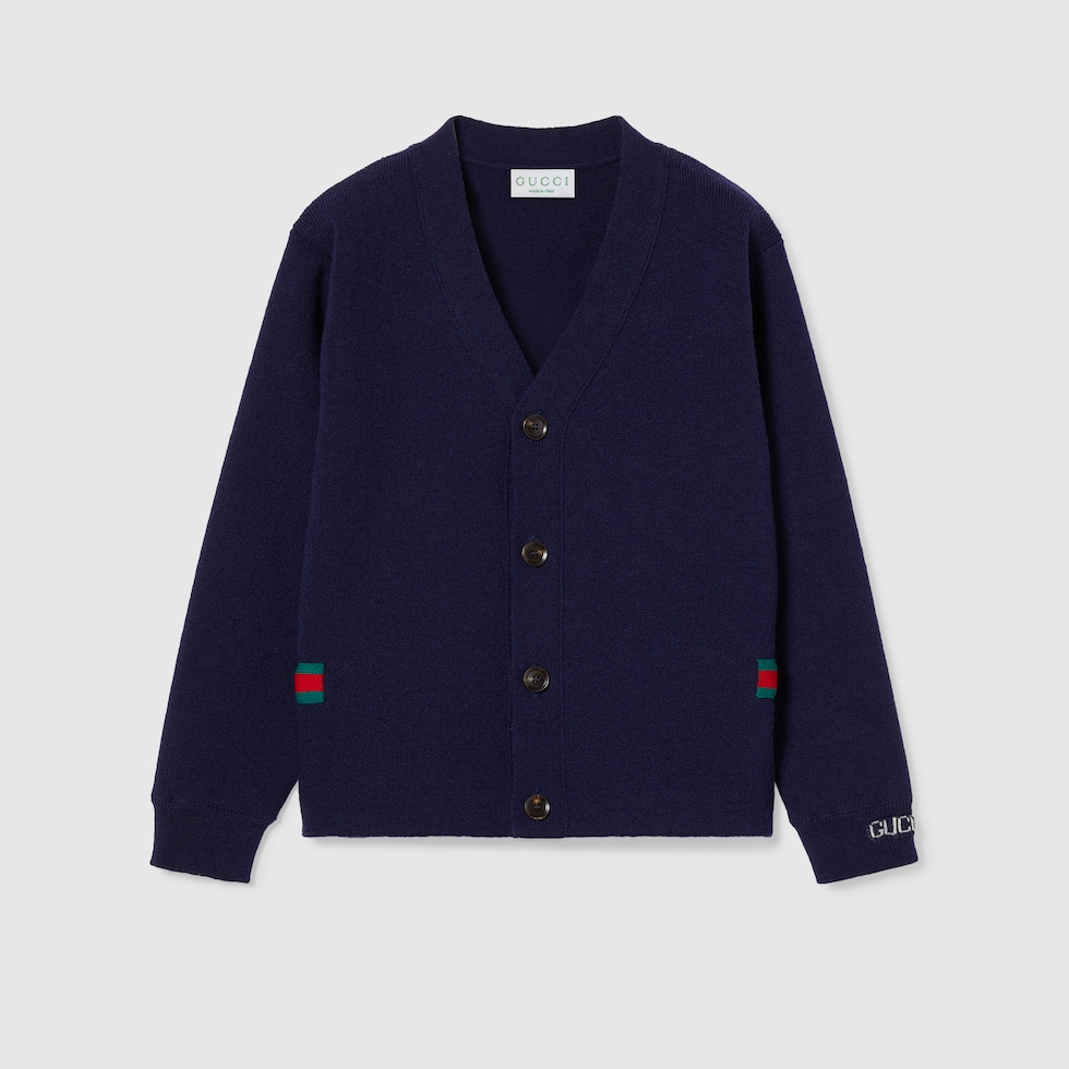 【関税&送料込み】Gucci Wool V-Necked Cardigan 807359_XKEHP_4735_001_100_0000
