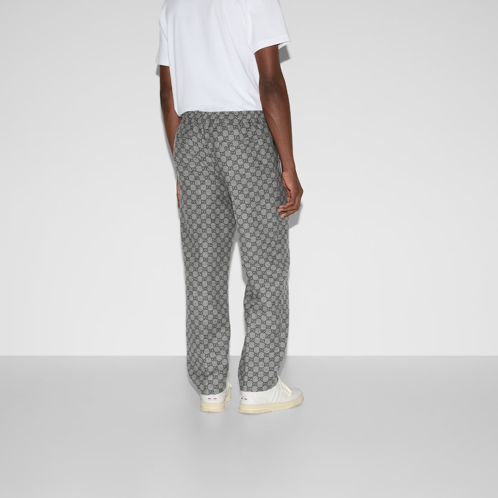 GG flannel pant in black | GUCCI® US