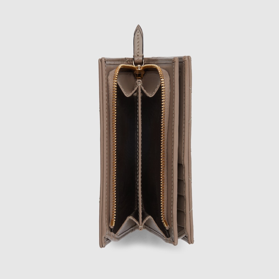 ダブルG カードケース ウォレット ・トープ レザー | GUCCI公式