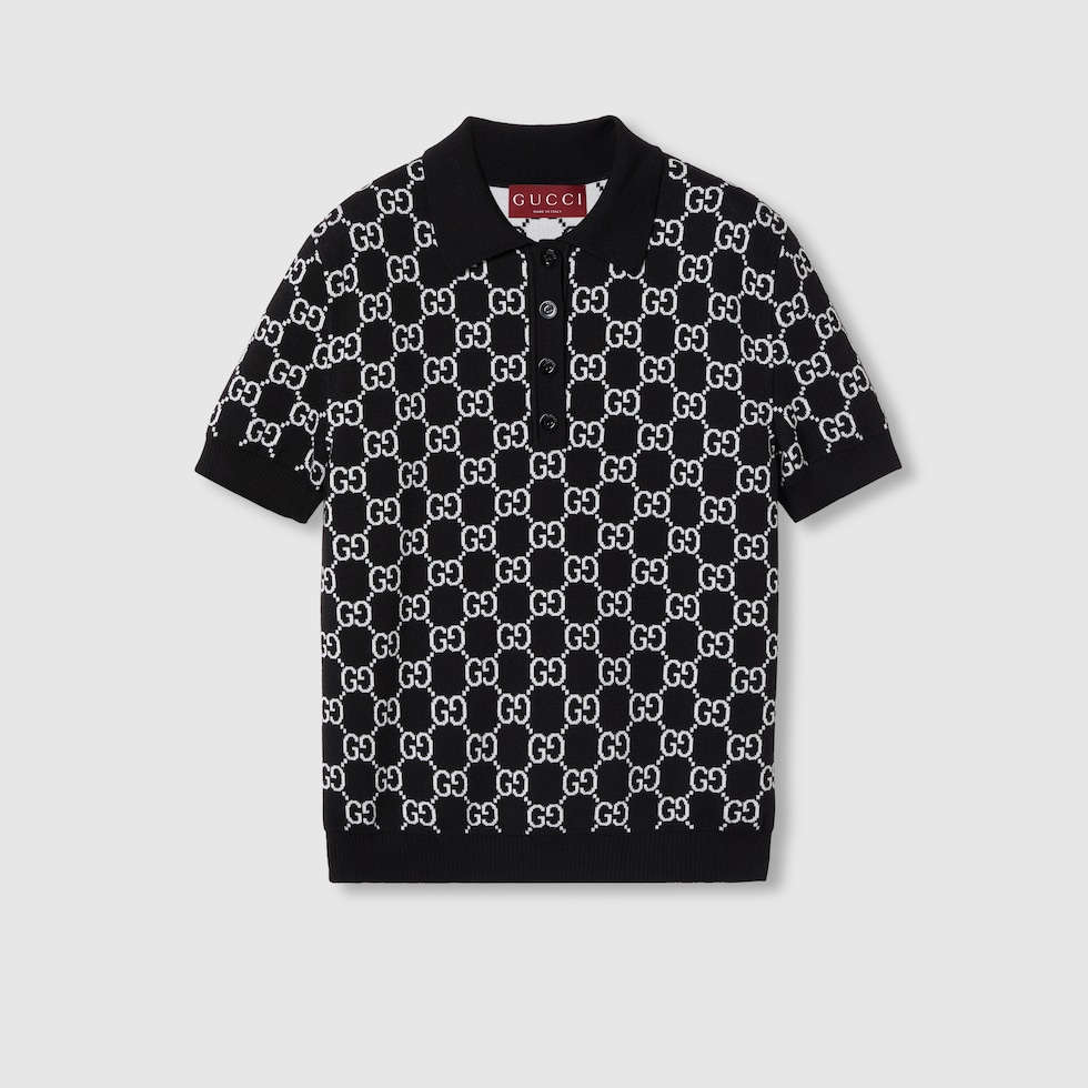 GUCCI グッチ ラメ GGジャカード ポロドレス ワンピース 36