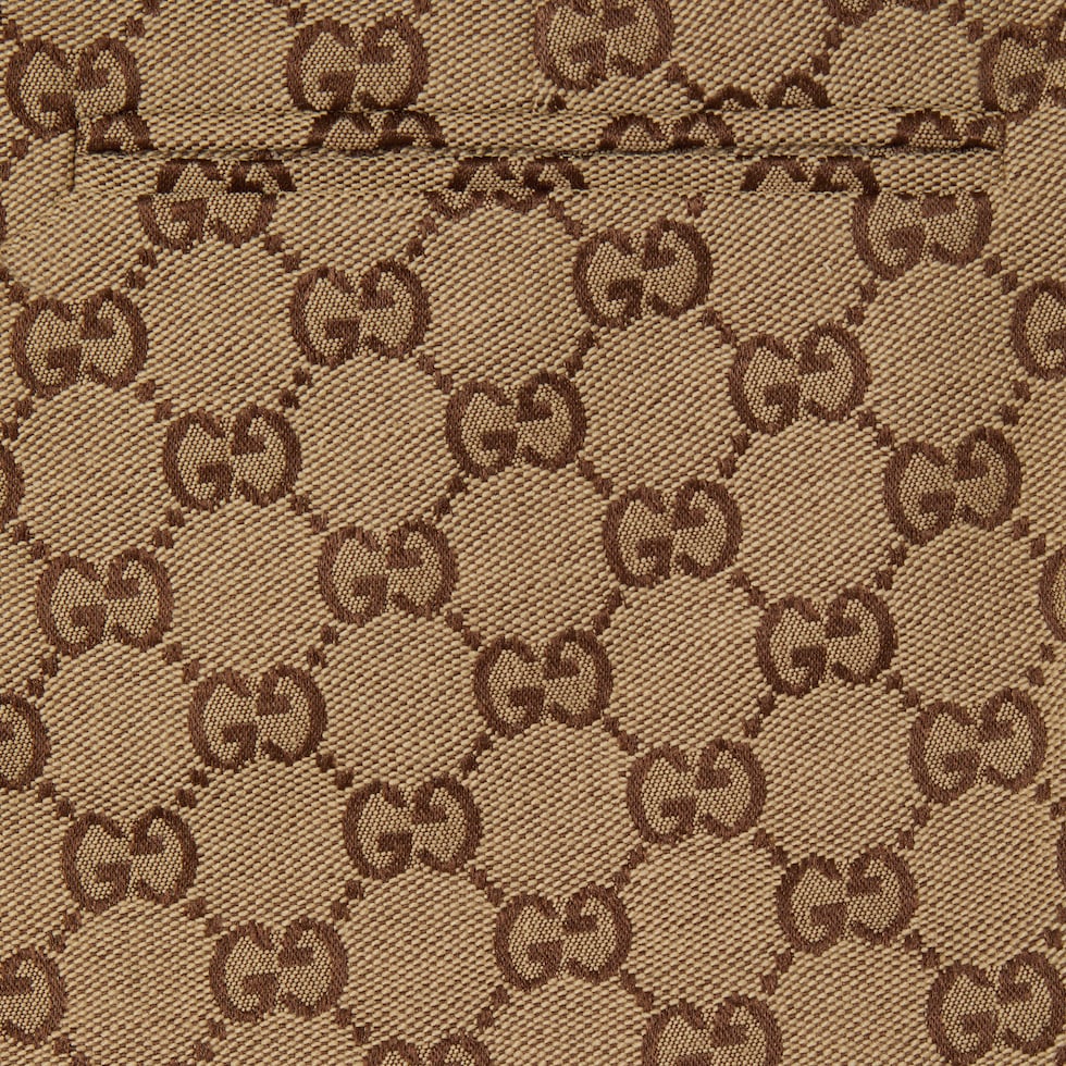 ★大人気商品★ Horsebit with shorts canvas GG in brown dark and camel ネックレス・ペンダント