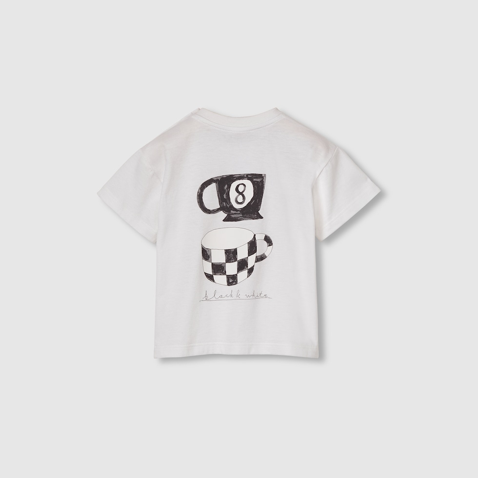 GUCCI ベビー Tシャツ 18／24動物プリント新品 Gucci cotton jersey T-shirt for boys 548034xjf6a Yellow
