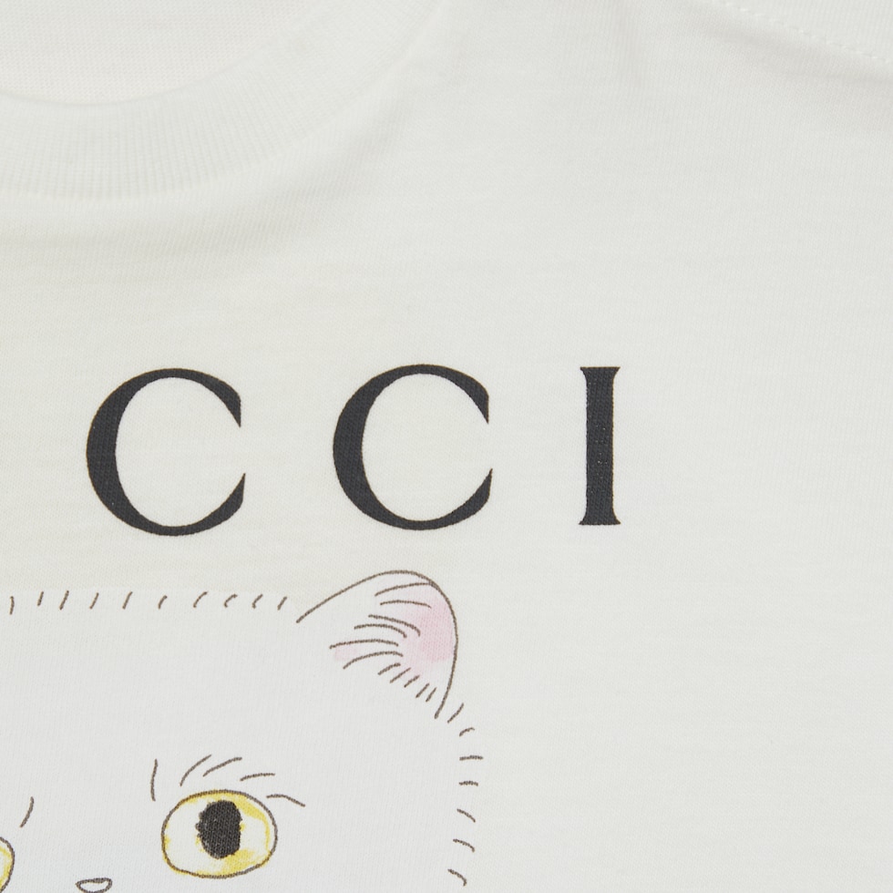 ベビー〕プリント コットン Tシャツ ・ホワイト | GUCCI公式