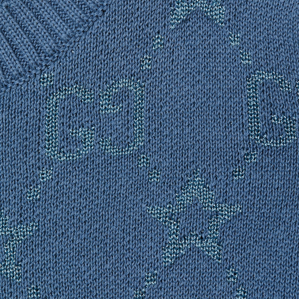 Children's GG stars cotton sweater in blue | GUCCI® US