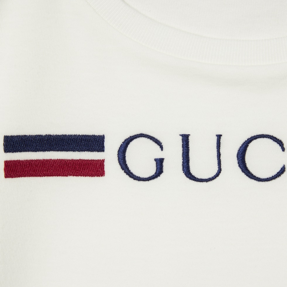 Gucci boy's cotton T-shirt with printed logo 798684xjgpi