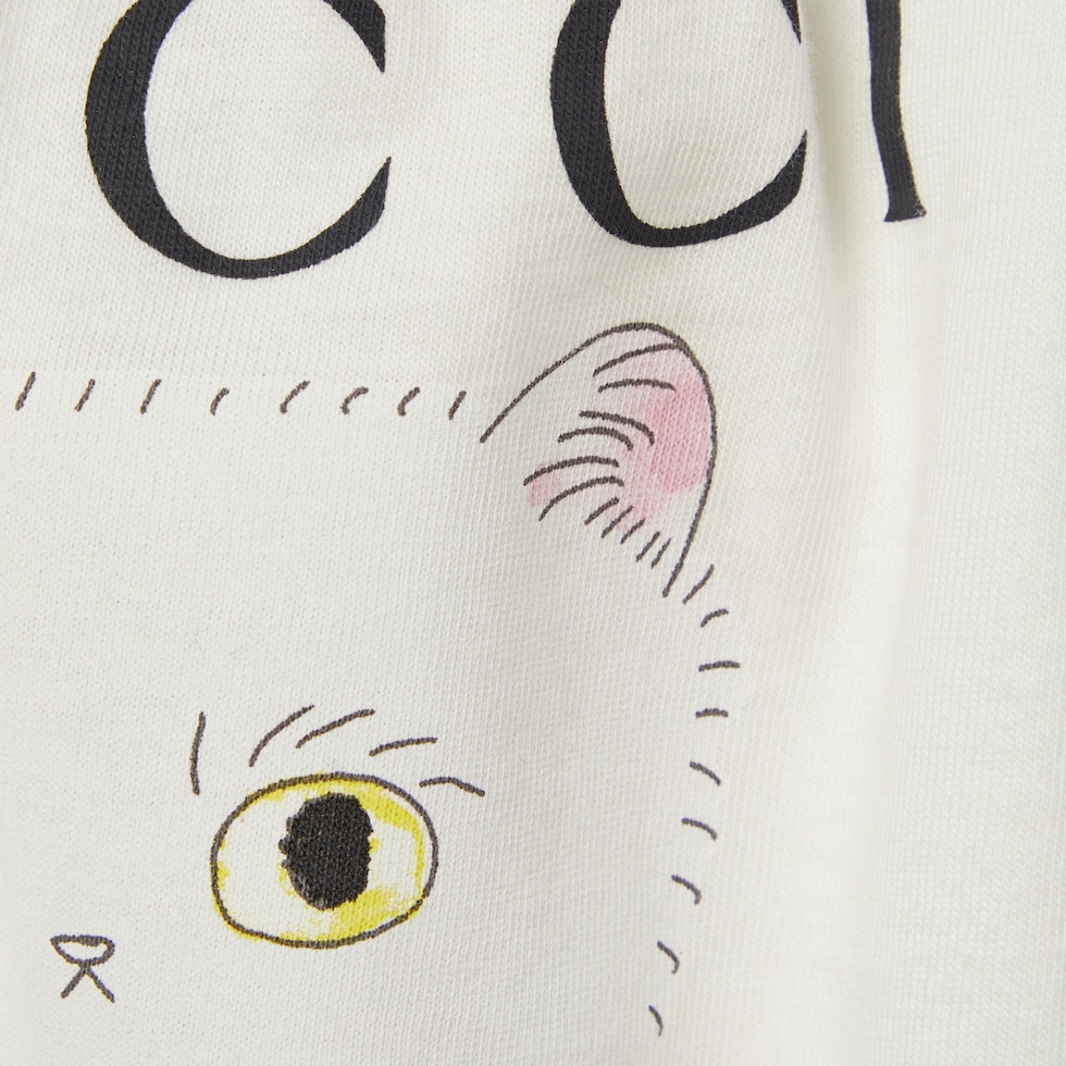 Baby printed cotton one-piece in white | GUCCI® US Baby printed cotton one-piece in white | GUCCI® US