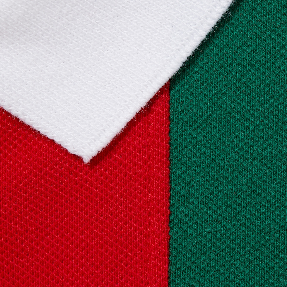 Children's cotton polo shirt with Web in white | GUCCI® US