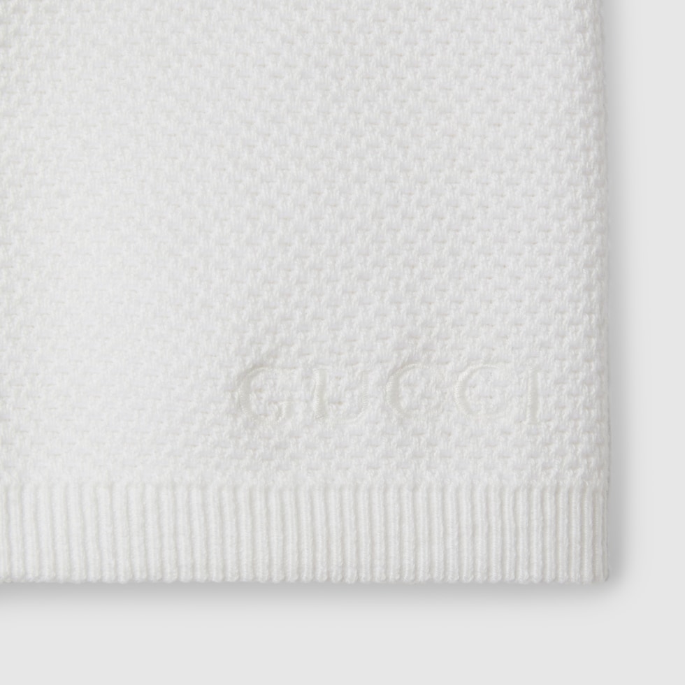 Children's embroidered cotton shorts in white | GUCCI® US