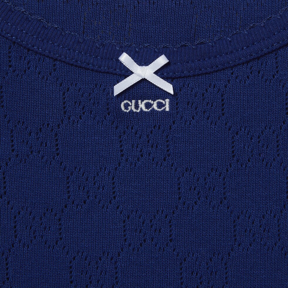 Children's GG jersey two-piece set in blue | GUCCI® US