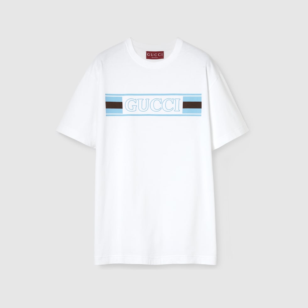 【GUCCI】Print Cotton Jersey Short Sleeve T-shirt/送料込み 796395_XJHDH_6317_001_100_0000