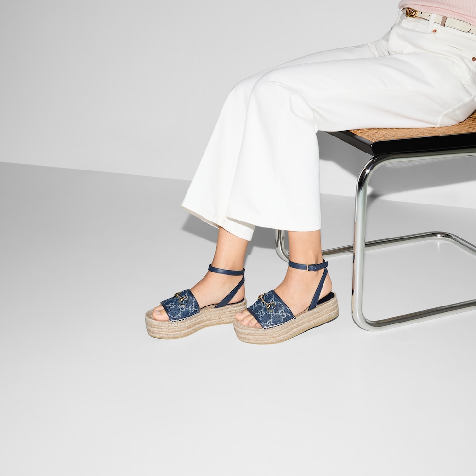 スニーカー Logo Platform Espadrilles Platform espadrilles with logo