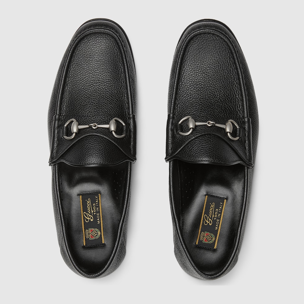 GUCCI グッチ スエード 黒 ホース ビット ローファー 41 1/2 グッチ ホースビット 1953〕ウィメンズ ローファーブラック