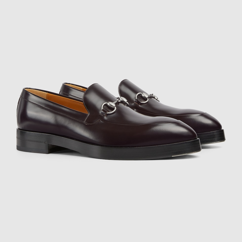 Men's Horsebit loafer in dark brown | GUCCI® US