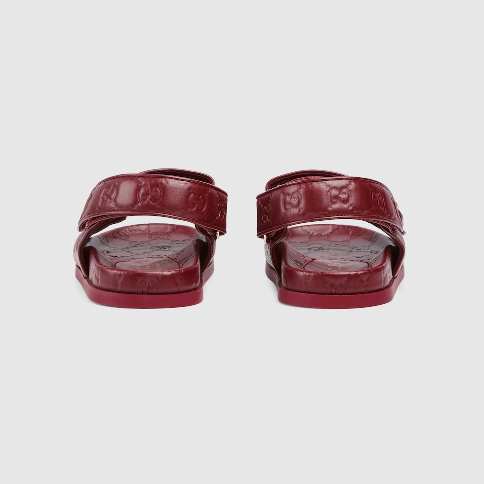 シューズ・サンダルその他 GUCCI Woman Flat sandals Red 827856CLG00 6207 Women's Horsebit sandal in Rosso Ancora red leather | GUCCI® US
