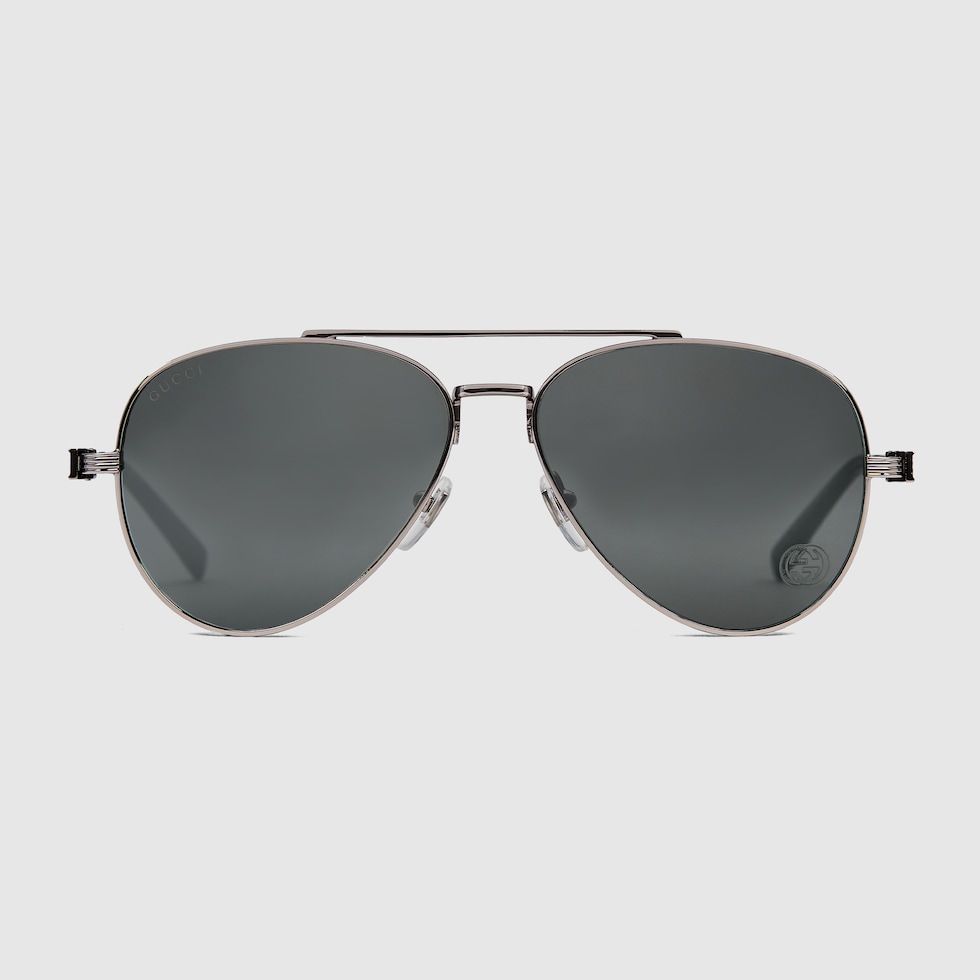 Gucci rimless aviator sunglasses store
