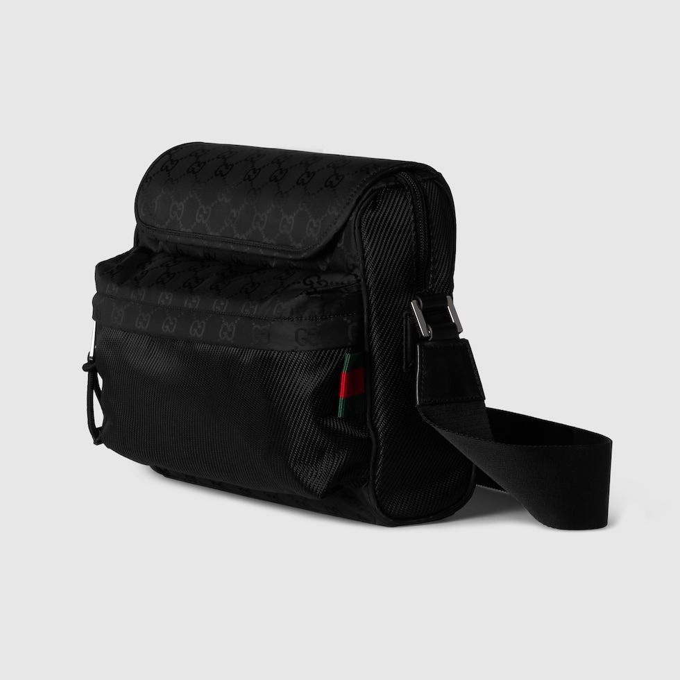 GUCCI ブラック ナイロン ボディバッグ GUCCI ボディバッグ ブラック ナイロン