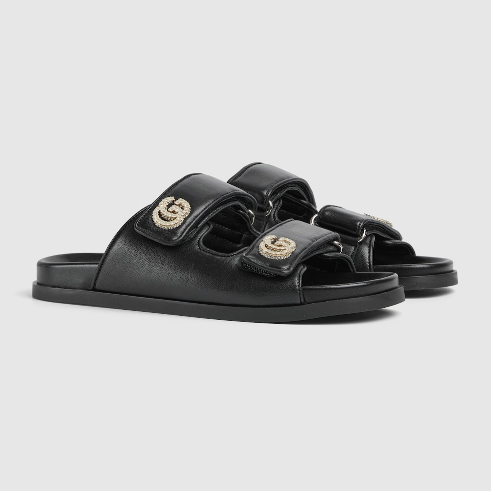 women-s-sandal-with-crystal-double-g-in-black-leather-gucci-sg