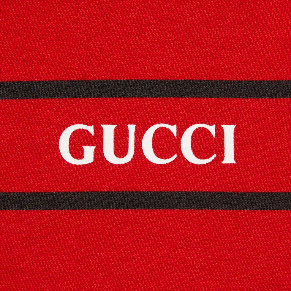 チルドレンズ〕プリント コットン Tシャツ ・レッド | GUCCI公式