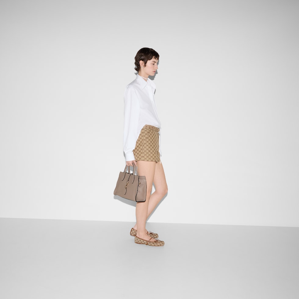 フック クロージャー付き ミディアム トートバッグ ・トープ