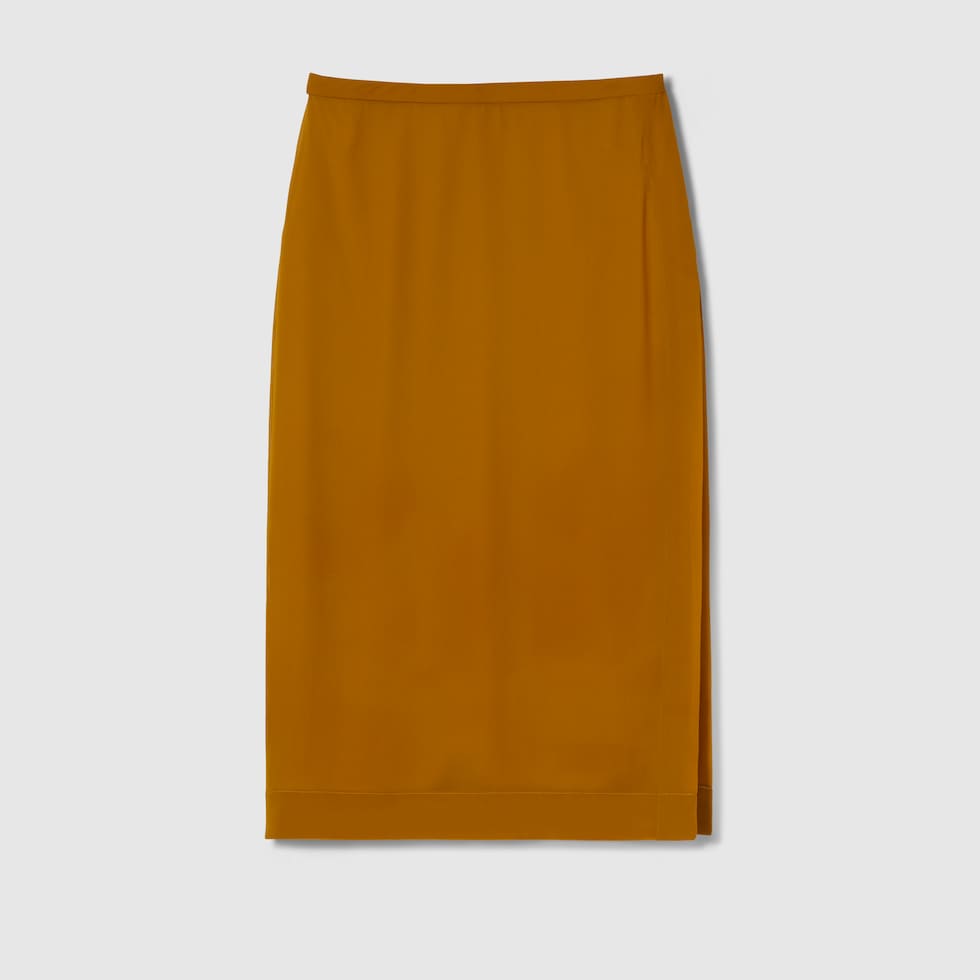 georgette pencil skirt | Acka.｜ エーシーケーエー｜公式