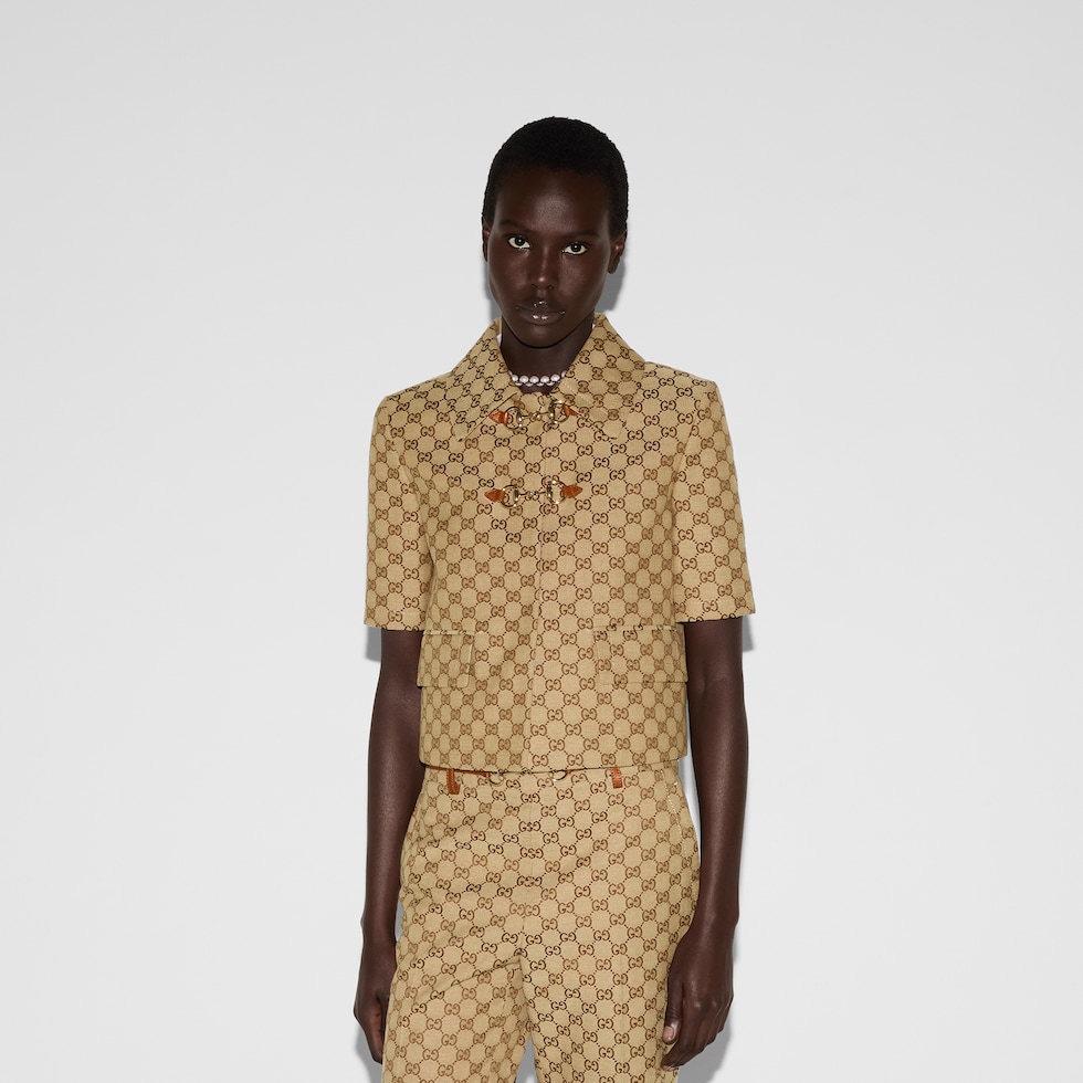 ホースビット GGキャンバス ジャケット ・キャメル＆ダークブラウン