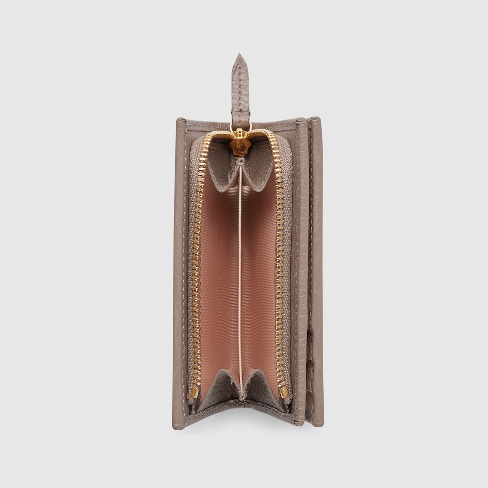 長財布 GUCCI TAUPE MARMONT GG ZIP AROUND WALLET GG Marmont zip around wallet in black leather | GUCCI® US