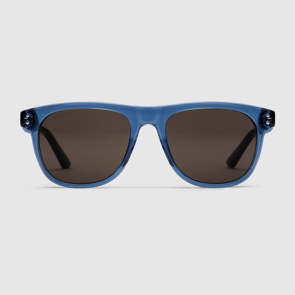 Gucci★素敵！Red/Grey Acetate Sunglasses W/Logo Cat eye acetate sunglasses in black acetate | GUCCI® US