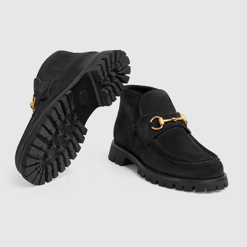 Brown suede gucci boots store