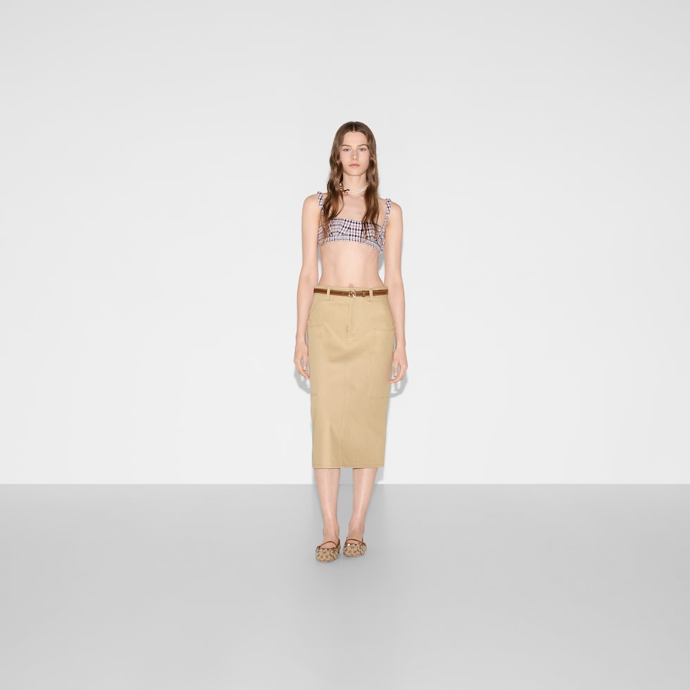 正規品 S Coco check pleats skirt pink beige Bonpoint Light pink pleated Jedda skirt | TheDoubleF