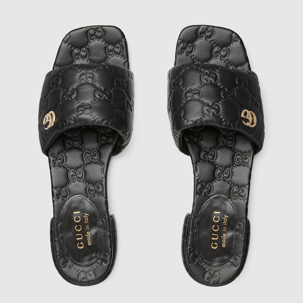 GUCCI★ダブルG付き ウィメンズ スライドサンダル GUCCI】ダブルG ウィメンズ スライドサンダル (GUCCI/サンダル