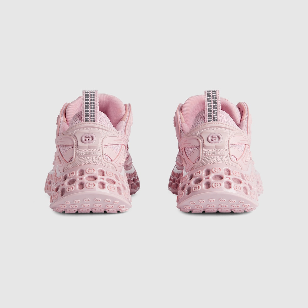 Women's Gucci cub3d sneaker in light pink Demetra and mesh