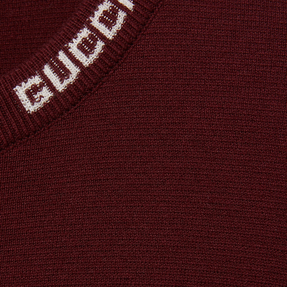 GUCCI Tシャツ Silk cotton T-shirt with Gucci intarsia in navy | GUCCI® US