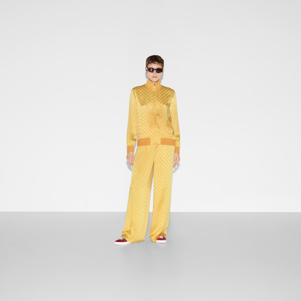 ブルゾン GUCCI FW25 Yellow jacquard sweatshirt (792383XJGSE 7322) 792383_XJGSE_7322_002_100_0000
