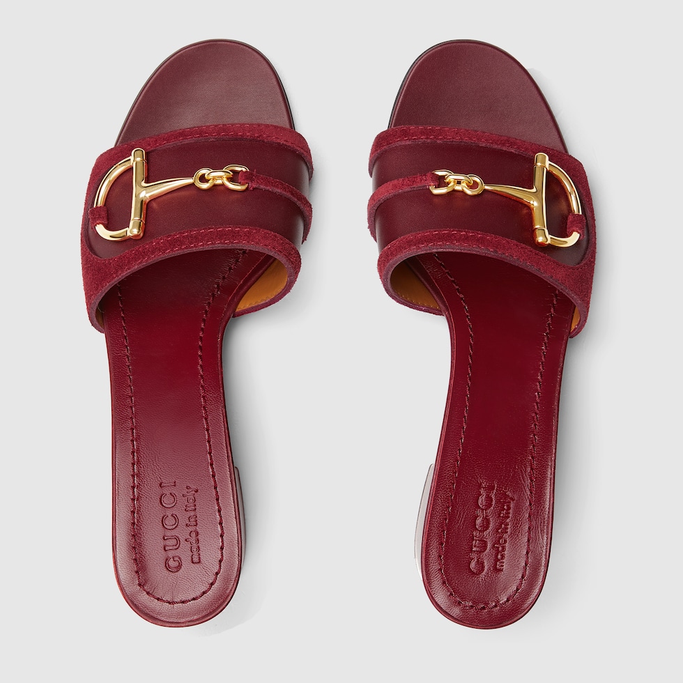 【GUCCI】ホースビット付き ウィメンズ スライドサンダル ホースビット付き ウィメンズ スライドサンダルライトブラウン
