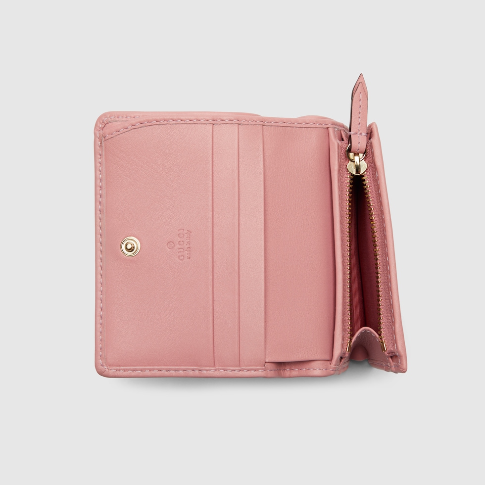 【GUCCI】W.WALLET(899) GG EMBLEM◆818811HAAKG GG Emblem small wallet in black leather | GUCCI® US