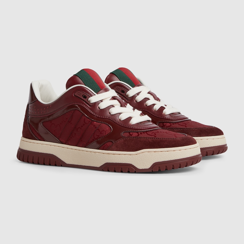 シューズ・サンダルその他 GUCCI Re-Web Sneaker in burgundy GG fabric 785452_AAEW9_6143_002_100_0000