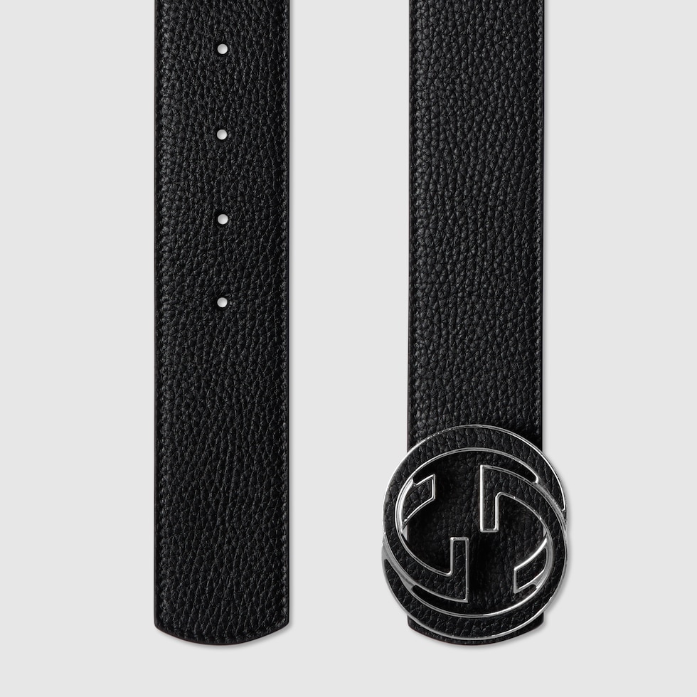 GUCCI ブラックレザー GGロゴ ベルト 値下げ中 GUCCI ブラックレザーベルト GGロゴ