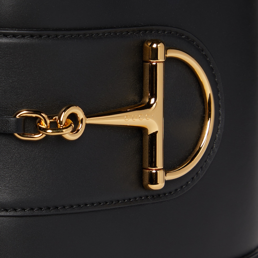 【関税&送料込】Gucci Black Leather Small Bucket Bag Gucci 73 small bucket bag in black leather | GUCCI® CA