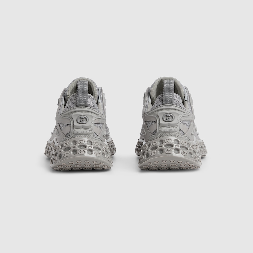 Men's Gucci cub3d sneaker in grey Demetra and mesh | GUCCI® US