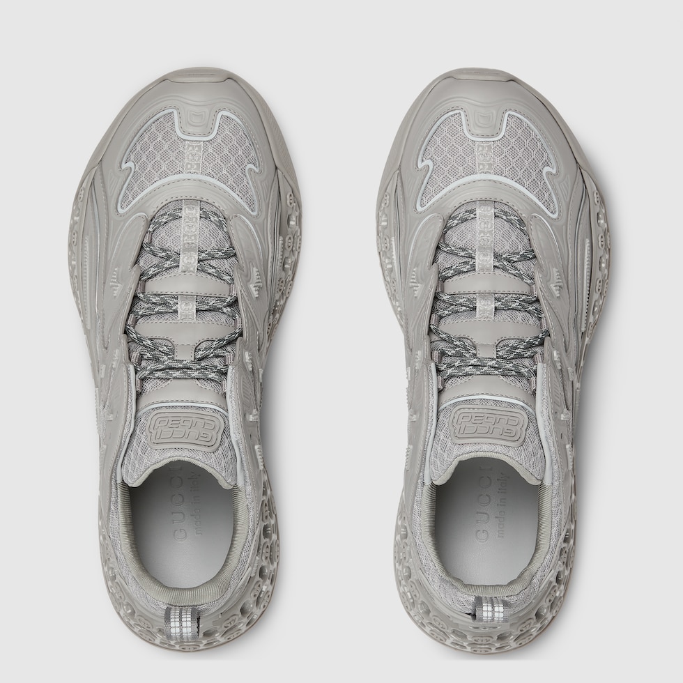 Men's Gucci cub3d trainer in grey Demetra and mesh | GUCCI® AE