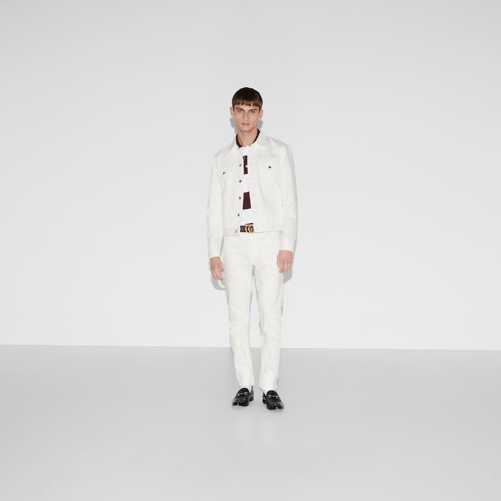 GUCCI ホワイトデニムジャケット ホワイト（白）系 GUCCI(グッチ) デニムジャケット(メンズ