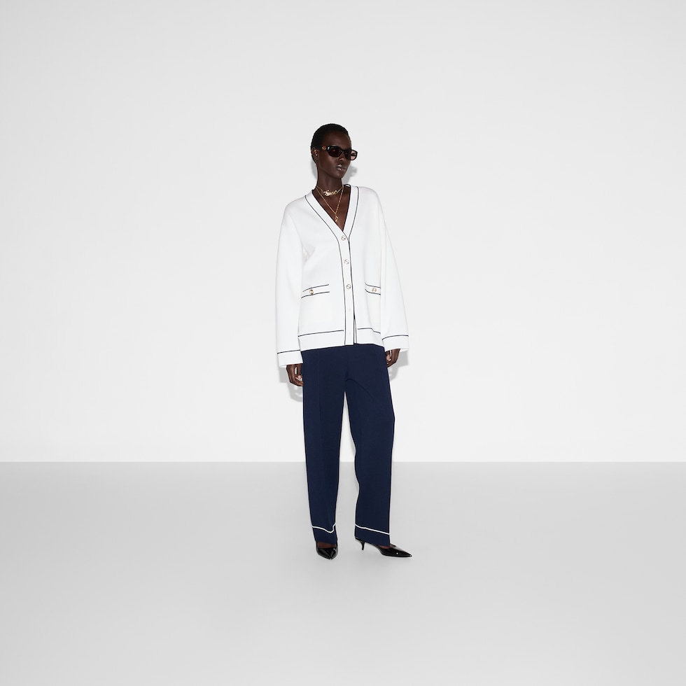 四君子帖 乙卯年（1 85 5年？19 15? ） 銘有り 絵22枚 Fine wool cardigan in white | GUCCI® US