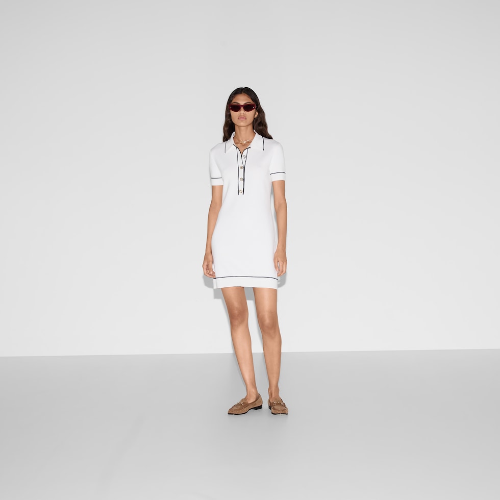 [GUCCI]★Reversible Interlocking G polo dress in multicolour GUCCI Reversible Interlocking G polo dress | gucci | REVERSIBLE