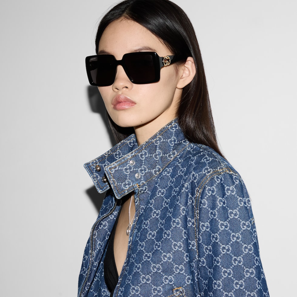 GUCCI GGパターン デニムジャケット GUCCI GGパターン デニムジャケット