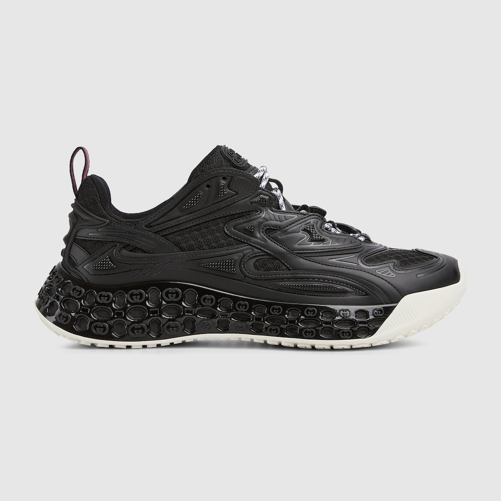 Men's Gucci cub3d trainer in black Demetra and mesh | GUCCI® UK