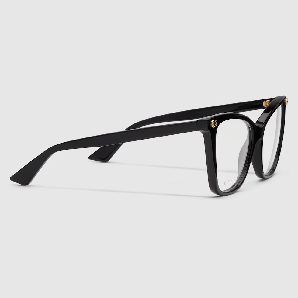 Cat-eye optical frame in black | GUCCI® US Cat-eye optical frame in black | GUCCI® US