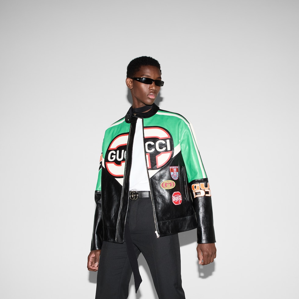 Cotton jersey T-shirt with embroidery in white | GUCCI® US