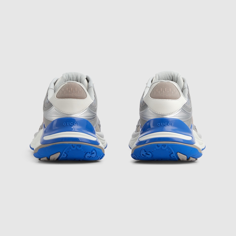 【関税＆送料込み】Gucci 2.0 Sneakers Men's Gucci 2.0 sneaker in grey and blue mesh and leather
