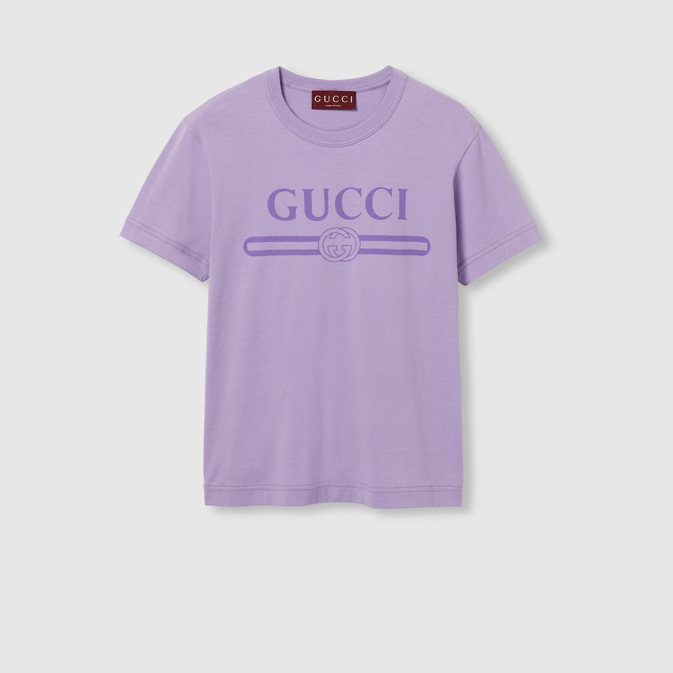 GUCCI グッチ ロングスカート ロゴ ベロア パープル - メルカリ