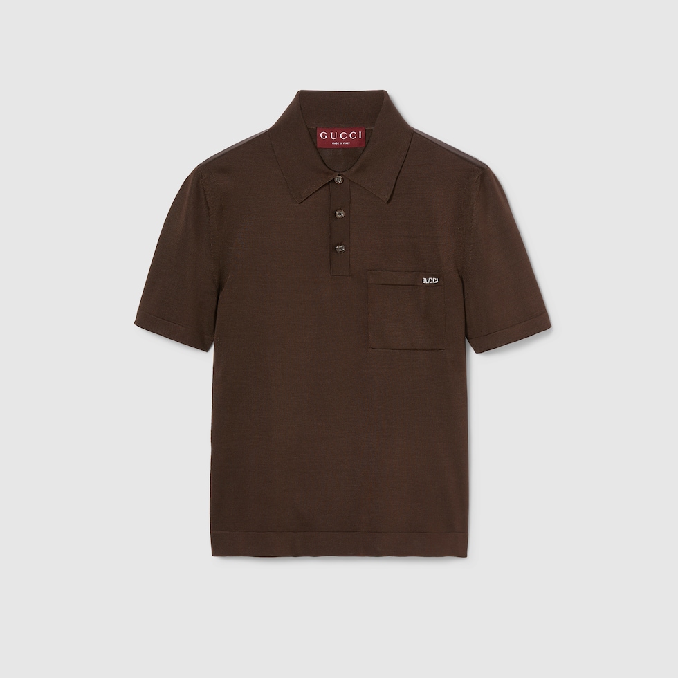 グッチ Gucci Knit Polo GUCCI - COTTON KNIT GG POLO SHIRT - Eleonora Bonucci